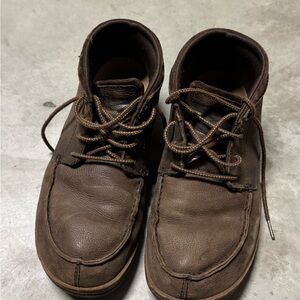 OluKai Men's Dark Brown Leather Boots